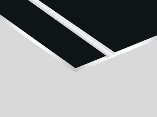 Engraving plate PMMA black/white