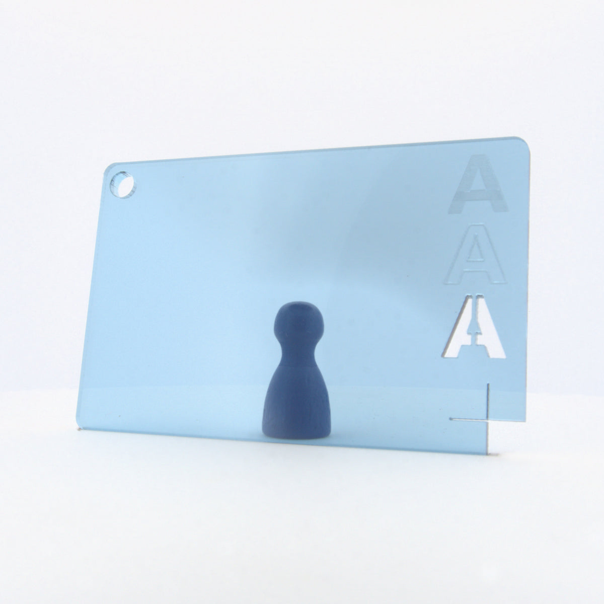 Acrylaat getint blauw, 3 mm