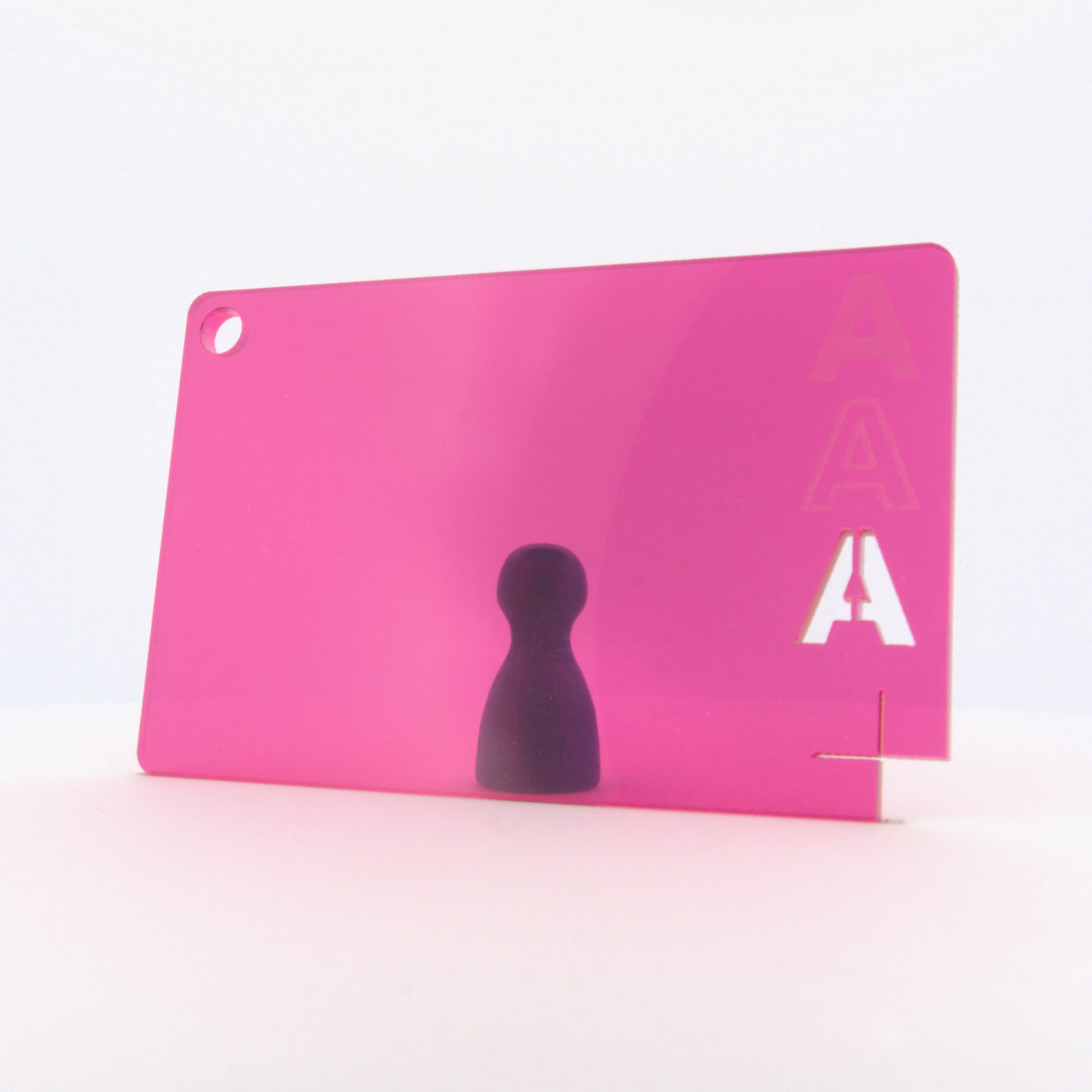 Acrylaat getint donker roze, 3 mm