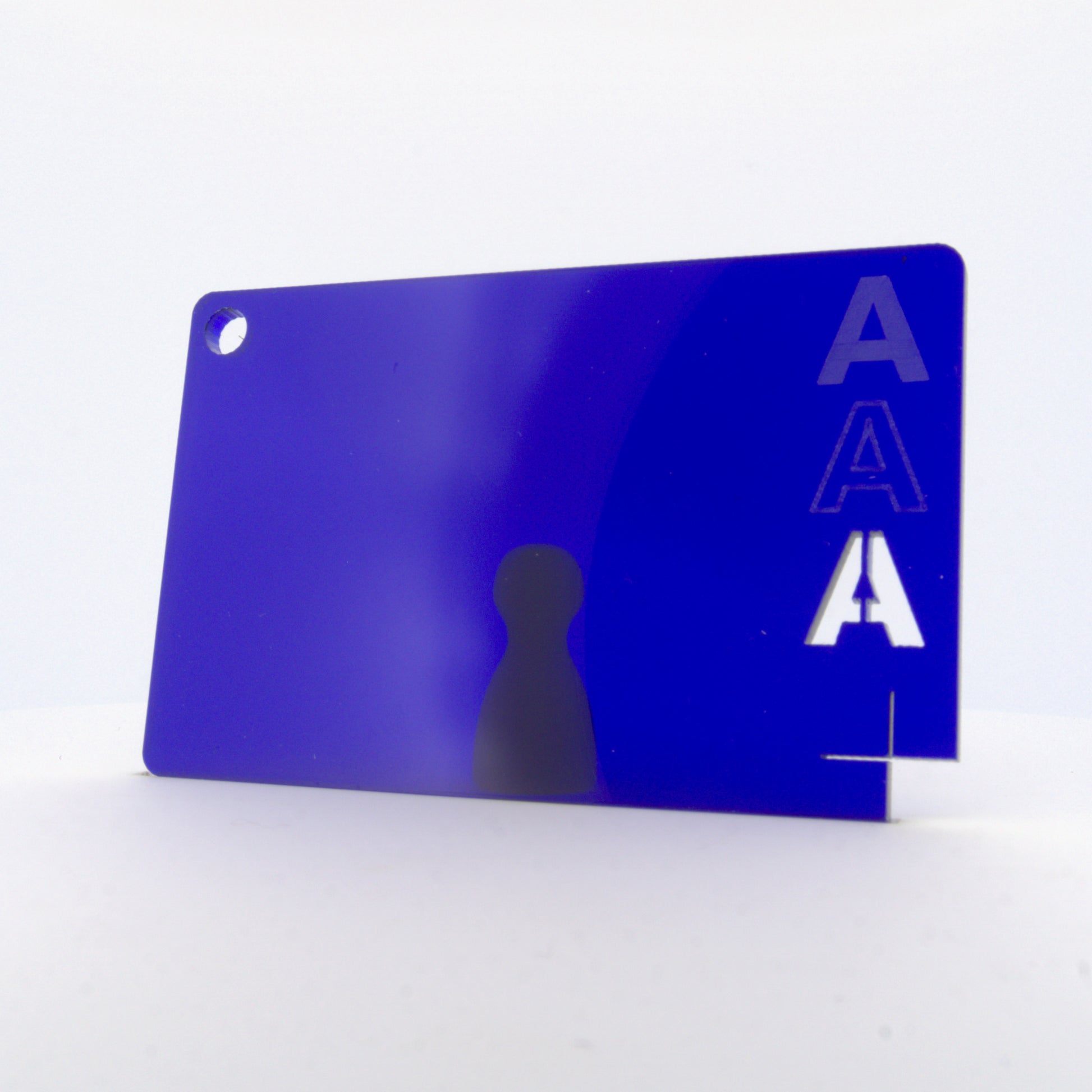Acrylaat getint donkerblauw, 3 mm