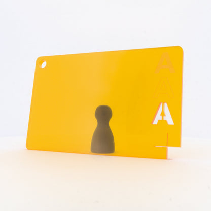 Acrylaat getint oranje, 3 mm