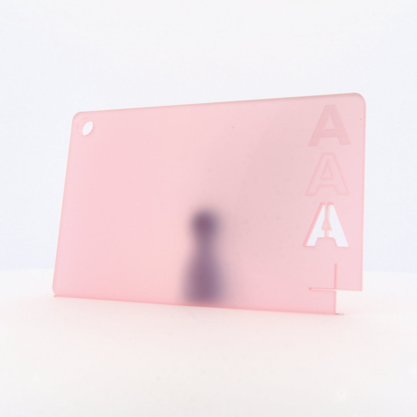 Acrylaat getint roze, 3 mm