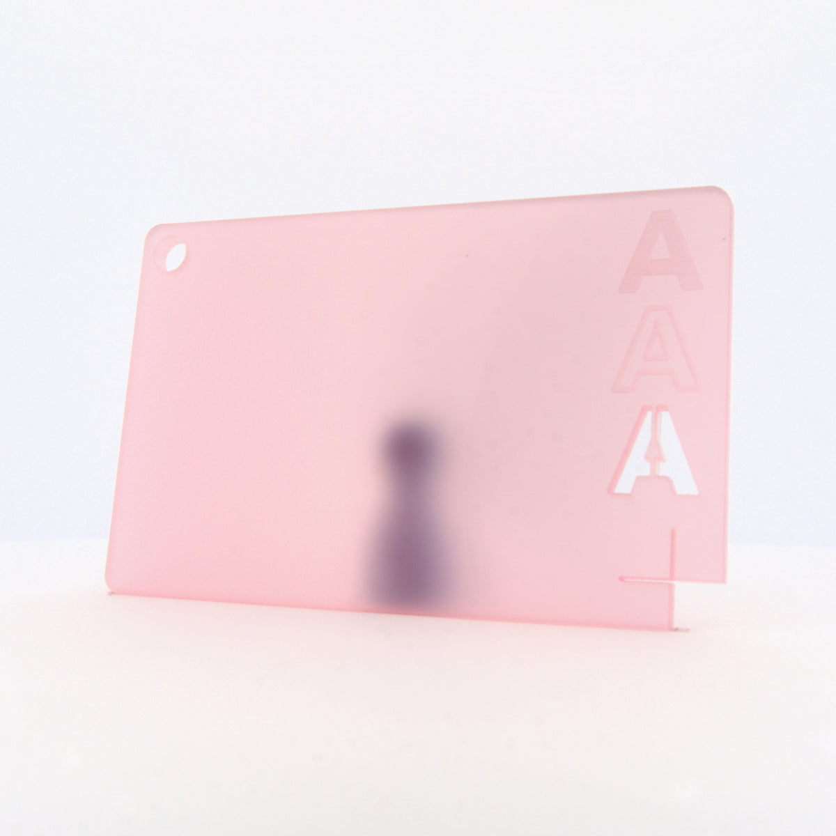 Acrylaat getint roze, 3 mm