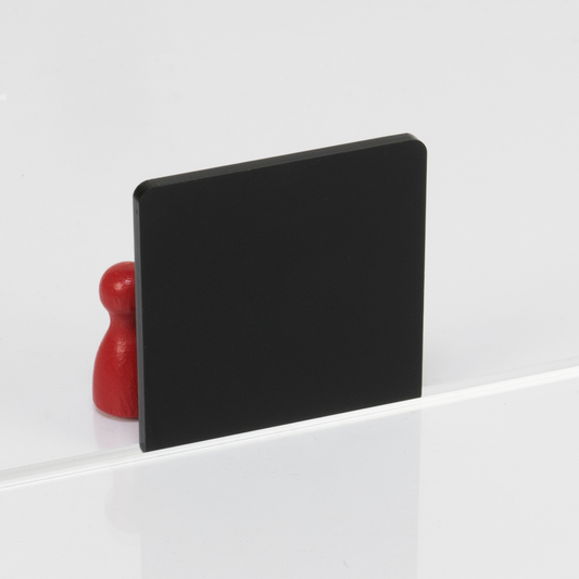 Acrylaat mat zwart/wit