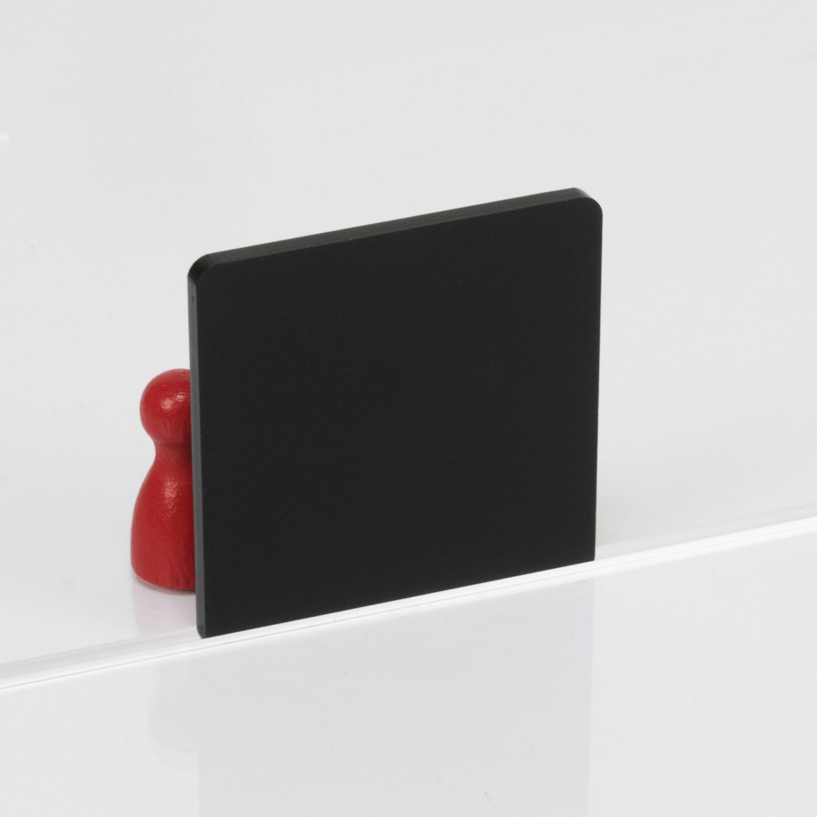 Acrylaat mat zwart/wit - Laser Cut Supply