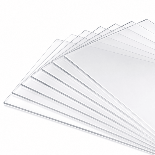 Waaier van heldere transparante acrylaatplaten